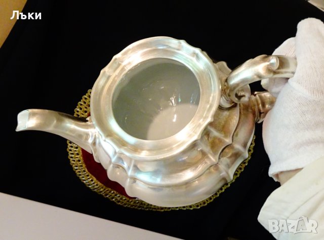 Чайник,кана WMF,посребрен порцелан,барок. , снимка 7 - Антикварни и старинни предмети - 41612080