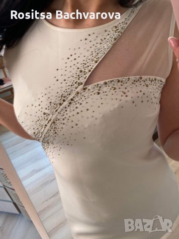 Бяла рокля, L размер, снимка 15 - Рокли - 28339973