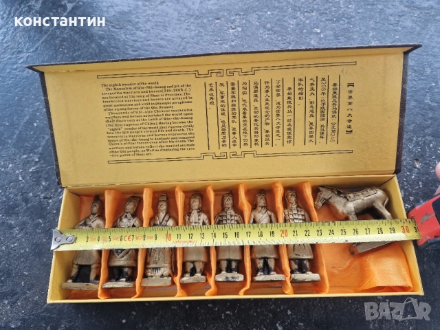 антична китайска кутия с теракотени воини, снимка 3 - Антикварни и старинни предмети - 51743666