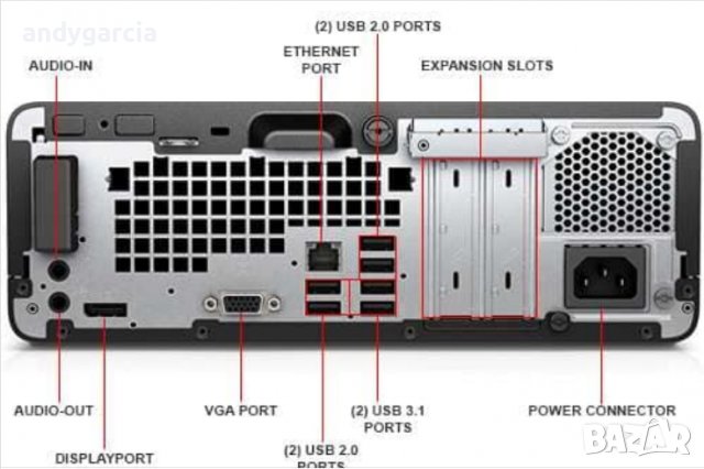 HP ProDesk 400 G4 SFF/Core i5-6500 3.60GHz/256GB SSD/8GB RAM перфектен компютър , снимка 6 - Работни компютри - 39423382