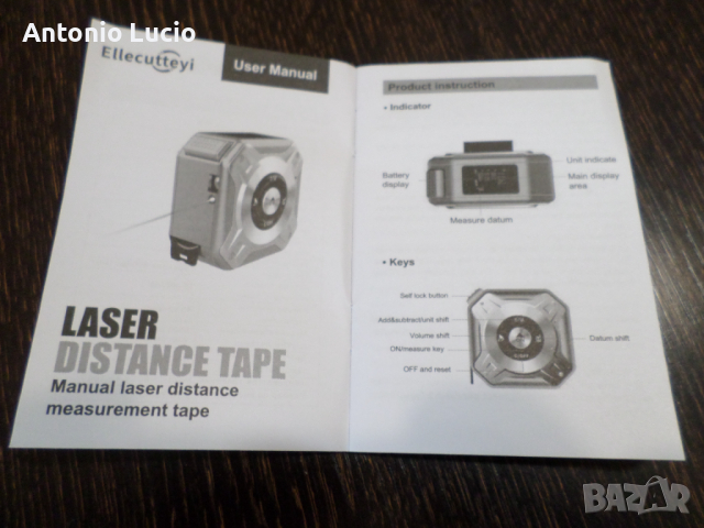 Комбинирана Лазерна ролетка 40 метра + лента 5 метра, снимка 5 - Измервателни инструменти - 36234320