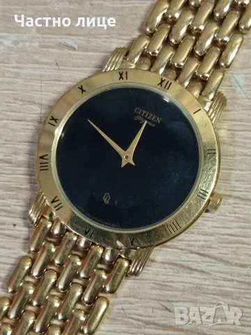Часовник "Citizen" gold plated