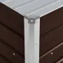 vidaXL Градинска висока леха кафява 100x40x45 см поцинкована стомана, снимка 6