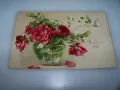 Стара австрийска пощенска картичка цветя, 1910г., снимка 1