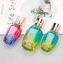 Празни стилни бутилки за отливане на парфюм 30мл/50мл разноцветни готин дизайн, снимка 1