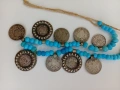 Автентичен сребърен Пендар(накит) с 9 Исторически монети/Царство България и Австро-Унгария/!, снимка 9