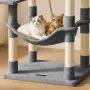 Многоетажна чесалка за котки с хамак и къщичка. , снимка 6