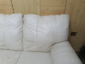 Бял кожен диван, снимка 2