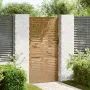vidaXL Градинска порта 85x200 см, кортенова стомана, квадратен дизайн, снимка 3