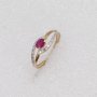 Златни пръстени с сапфири, рубини и диаманти- 18К, снимка 7