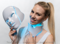 LED маска за красота на лице и шия - TS1229, снимка 1 - Козметични уреди - 44664708