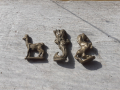 Миниатюрни бронзови фигурки 3 броя - лот 5, снимка 2