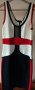 Ластична трицветна рокля, снимка 3