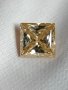 Голям 5+ карата диамант мойсанит Diamond Moissanite Топ Фенси Златен кръст оттенък Принцеса 