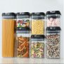Комплект от 7 бр. херметични контейнери за кухня, снимка 1 - Кутии за храна - 36394644