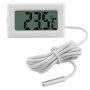 Цифров термометър със сонда / бял, снимка 1