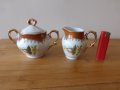 Полски порцеланови захарница и каничка за мляко латиера 1925 г, снимка 2