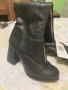 Черни ботуши на ток, снимка 4