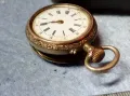 Стар ШВЕЙЦАРСКИ СРЕБЪРЕН ДЖОБЕН ЧАСОВНИК СРЕБРО 800 с ПОЗЛАТЕНА РЕТРО ОРНАМЕНТИКА 48847, снимка 9