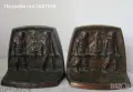 Голям стар дървен ограничител за книги, фигура, дърворезба Bookend, снимка 15