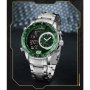 Мъжки часовник Naviforce, Неръждаема стомана, Хронограф, Зелен / Сребрист, снимка 5