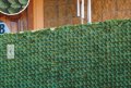 Пластмасова градинска пергола със зеленина за двор, тераса 1х2,5 м.