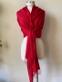 Червен шал от кашмир, коприна, пашмина/ различни видове, снимка 13
