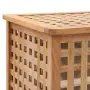 vidaXL Кош за пране 39x39x65 см масивно орехово дърво, снимка 4