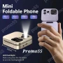 ПРОМОЦИЯ! Мини сгъваем мобилен телефон i16 PRO с две сим карти 4 цвята, снимка 7