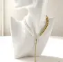 модерно дамско колие стомана, снимка 2