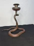 Бронзов свещник Кобра №7314, снимка 4