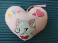 Плюшено СЪРЦЕ с надпис LOVE  и Котенце, снимка 3
