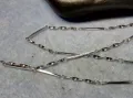 НЕЖНО ПОСРЕБРЕНО БРОНЗОВО КОЛИЕ с ПЕЧАТ 925 ФИНА БИЖУТЕРСКА ВИНТИДЖ АРТ ИЗРАБОТКА 44805, снимка 7