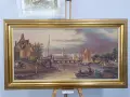 Оригинална немска картина маслени бои Baumeister (1986 г.) – 93x53 см, снимка 1