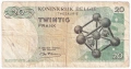 ❤️ ⭐ Белгия 1964 20 франка ⭐ ❤️, снимка 3