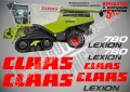 CLAAS Lexion 7700 стикери надписи, снимка 13