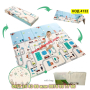Сгъваемо детско килимче за игра, топлоизолиращо 180x200x1cm - лондон и писта - КОД 4132, снимка 2