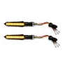 Ултратънки LED мигачи с бяла DRL и жълта светлина 2 броя, снимка 2