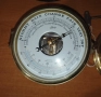 Месингов корабен часовник и барометър с термометър Schatz -Германия, снимка 12