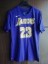 LA Lakers Lebron James #23 Nike Tee оригинална тениска Лейкърс Джеймс размер L  , снимка 2