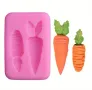 Морков Силиконов молд форма за фондан за декорация на торта гипс смола , снимка 1