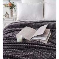 Поларено одеяло - Tъмносиво 200x230, снимка 3 - Олекотени завивки и одеяла - 44810227