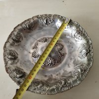 посребрена метална купа арт деко, снимка 2 - Други ценни предмети - 41575199