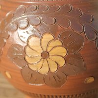 Керамична ваза , снимка 3 - Антикварни и старинни предмети - 44420642