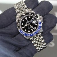 Мъжки луксозен часовник Rolex GMT-MASTER BATMAN , снимка 7 - Мъжки - 41628469