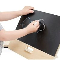 Нова Свободностояща черна дъска Janod дървена играчка писане рисуване, снимка 8 - Образователни игри - 40739022