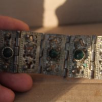 Сребърна възрожденска гривна, снимка 8 - Антикварни и старинни предмети - 44497388