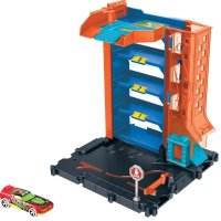 Игрален комплект Hot Wheels City - Паркинг с количка, снимка 3 - Коли, камиони, мотори, писти - 44400564