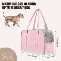 Нова дишаща регулируема чанта с джобове за куче пътуване домашен любимец, снимка 5 - Други - 42364243