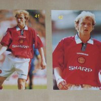 Оригинални картички на Райън Гигс, Петер Шмайхел, Рой Кийн, Пол Скоулс от Манчестър Юнайтед 1996/97, снимка 8 - Фен артикули - 24945018